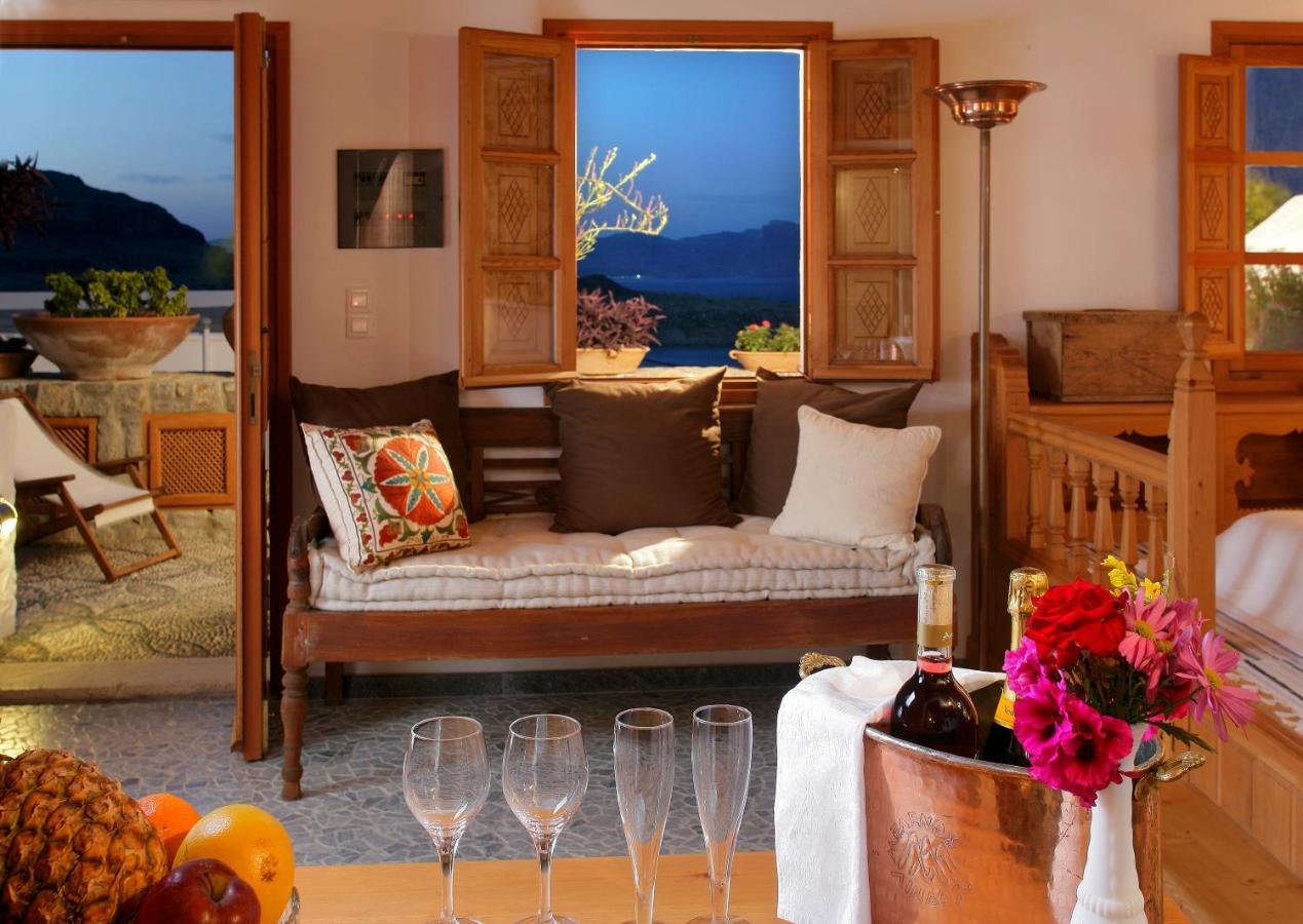 Melenos Art Boutique Hotel Líndos Oda fotoğraf